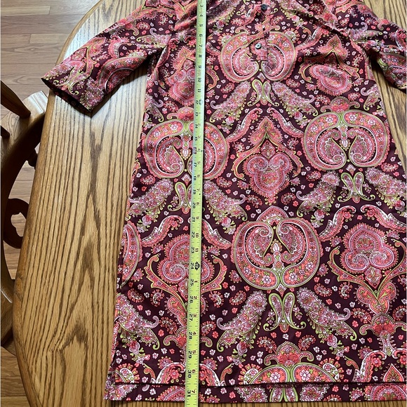 Banana Republic Paisley Print Dress, like new, very colorful and stylish!! - Picture 7 of 7